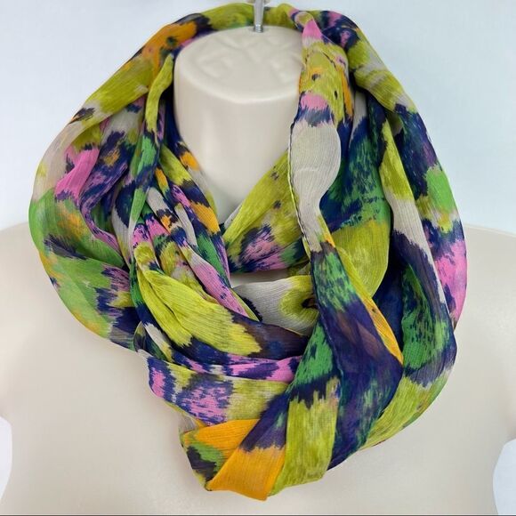 Nine West Purple and Royal blue infinity scarf Brand New! - Picture 1 of 10